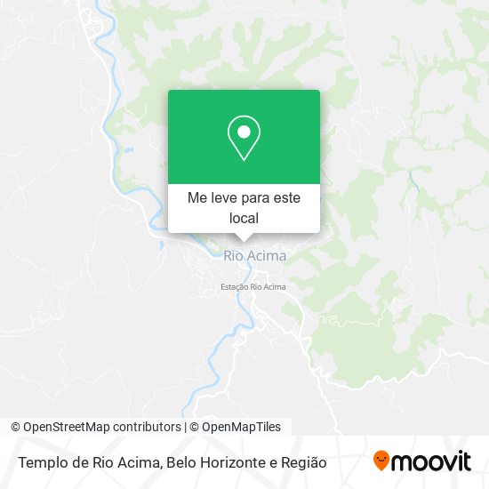 Templo de Rio Acima mapa