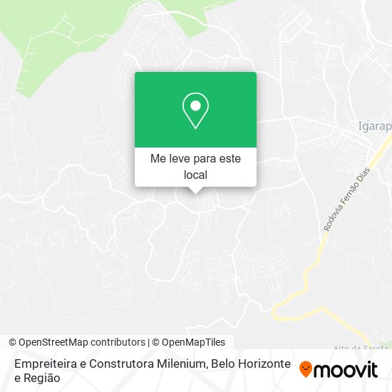 Empreiteira e Construtora Milenium mapa