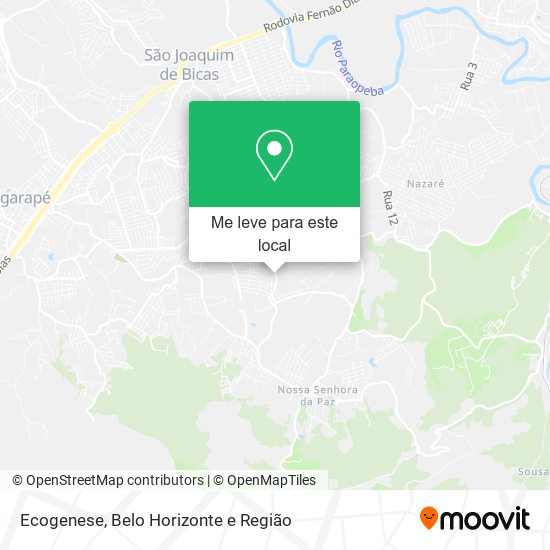 Ecogenese mapa