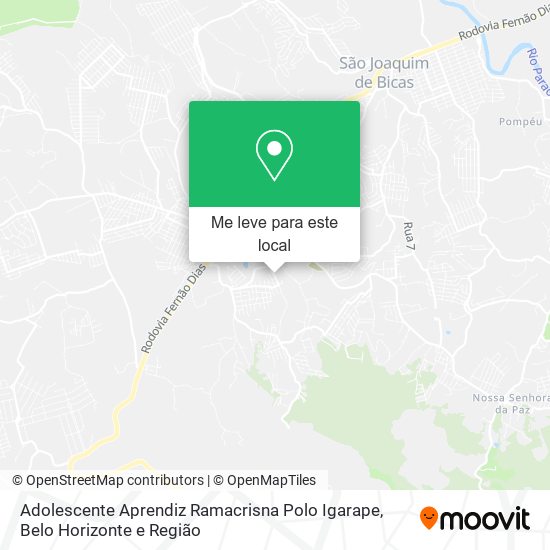 Adolescente Aprendiz Ramacrisna Polo Igarape mapa