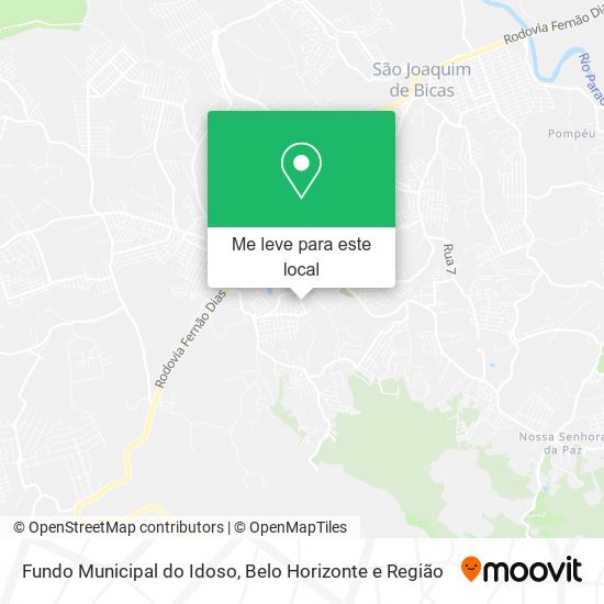 Fundo Municipal do Idoso mapa