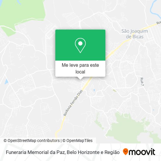 Funeraria Memorial da Paz mapa