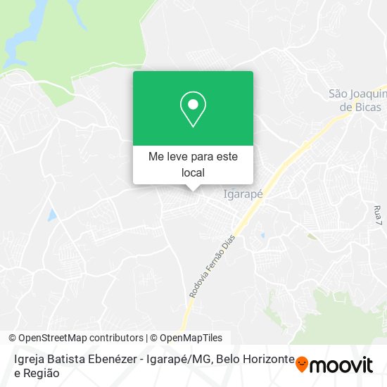Igreja Batista Ebenézer - Igarapé / MG mapa