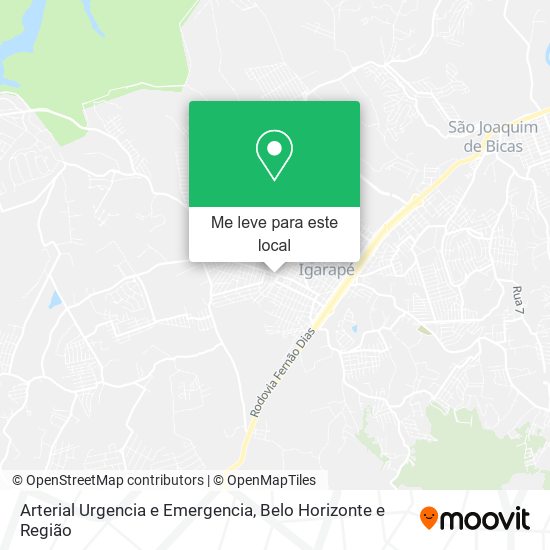 Arterial Urgencia e Emergencia mapa