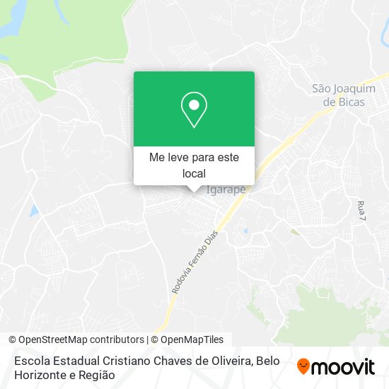 Escola Estadual Cristiano Chaves de Oliveira mapa