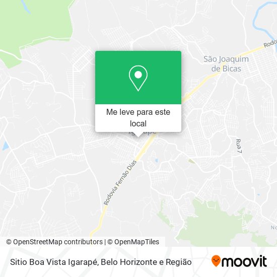 Sitio Boa Vista Igarapé mapa
