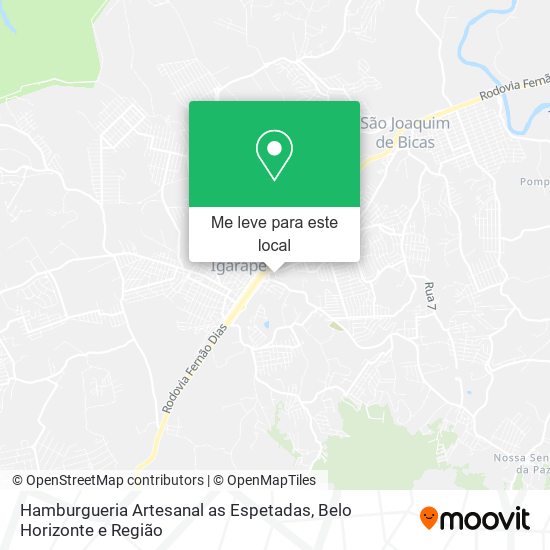 Hamburgueria Artesanal as Espetadas mapa
