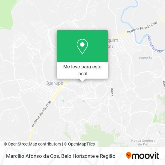 Marcílio Afonso da Cos mapa