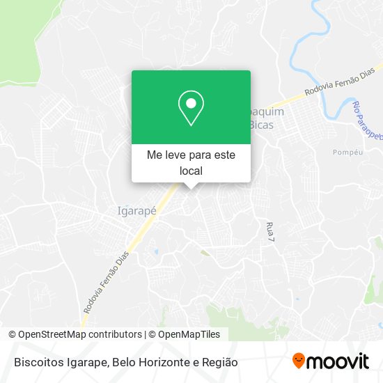 Biscoitos Igarape mapa