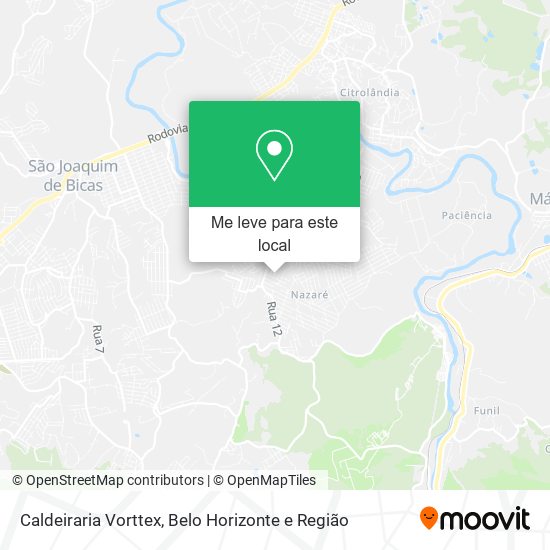 Caldeiraria Vorttex mapa