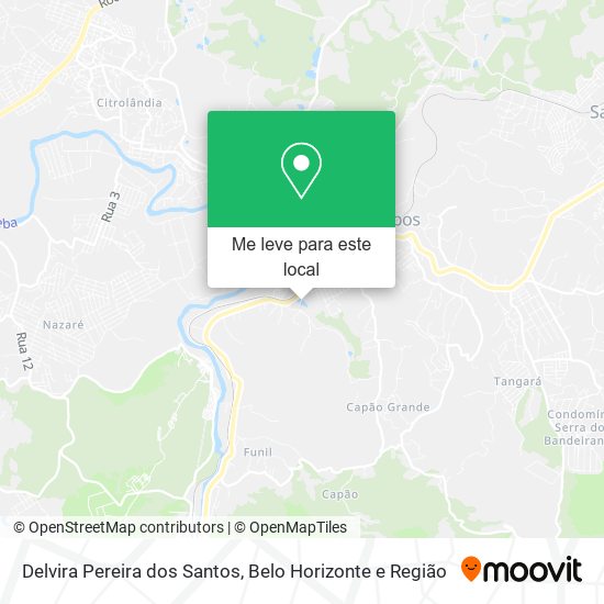 Delvira Pereira dos Santos mapa