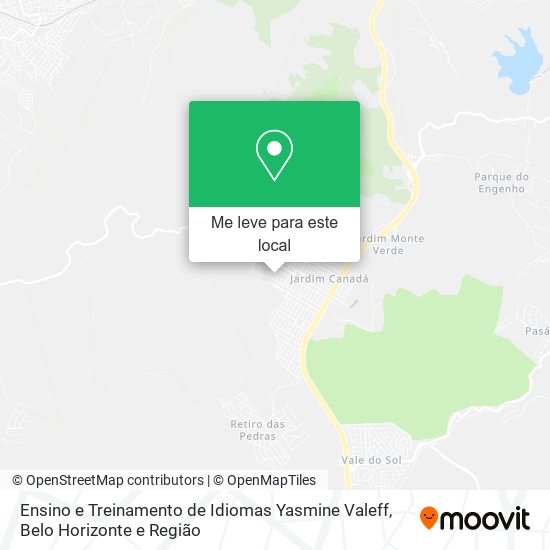 Ensino e Treinamento de Idiomas Yasmine Valeff mapa