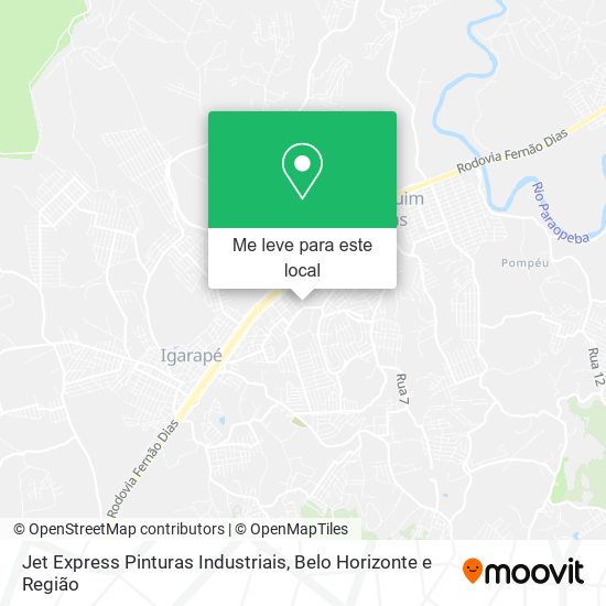 Jet Express Pinturas Industriais mapa