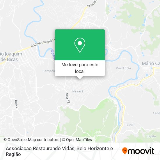Associacao Restaurando Vidas mapa