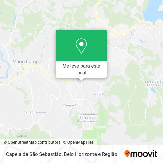 Capela de São Sebastião mapa