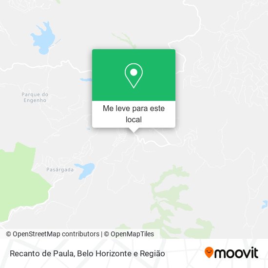 Recanto de Paula mapa