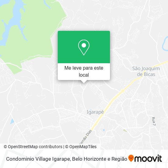 Condominio Village Igarape mapa