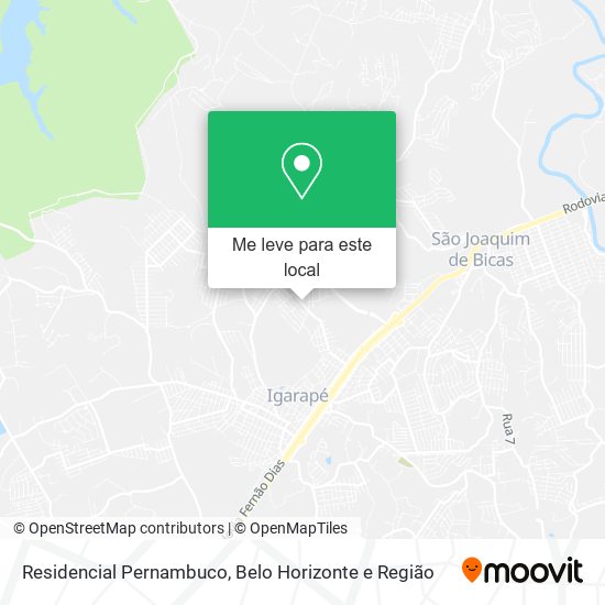 Residencial Pernambuco mapa