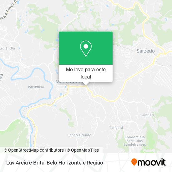 Luv Areia e Brita mapa