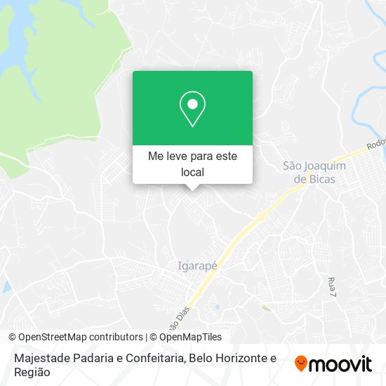 Majestade Padaria e Confeitaria mapa