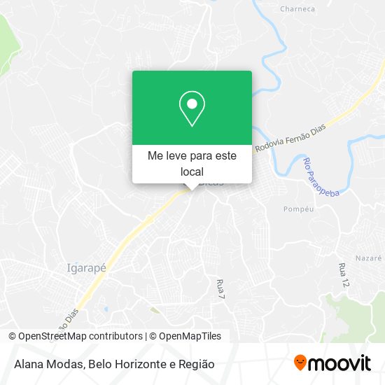 Alana Modas mapa