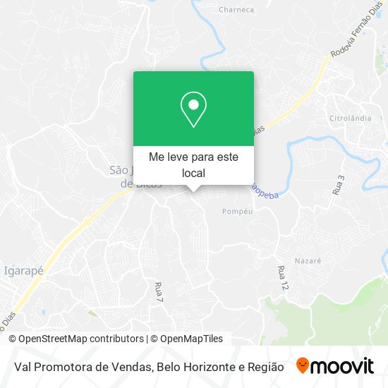 Val Promotora de Vendas mapa