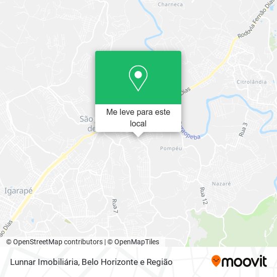 Lunnar Imobiliária mapa
