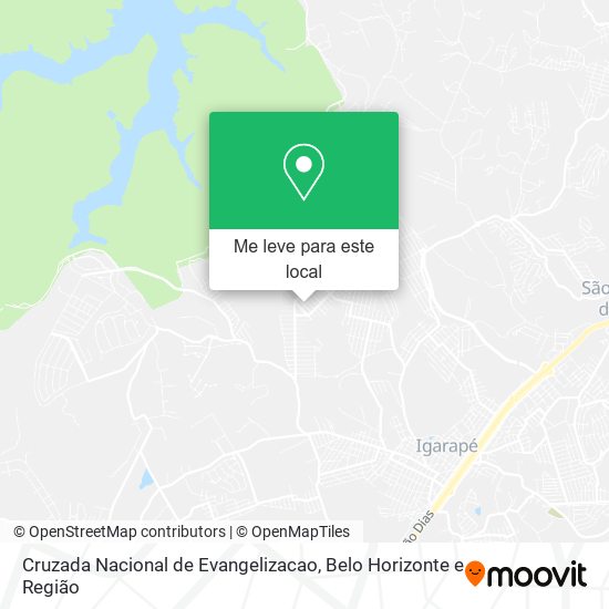 Cruzada Nacional de Evangelizacao mapa