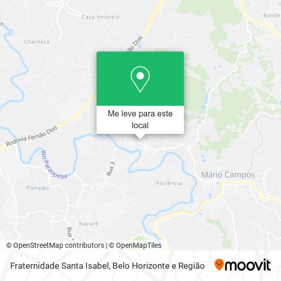 Fraternidade Santa Isabel mapa