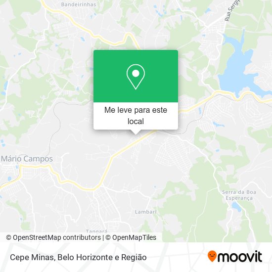 Cepe Minas mapa