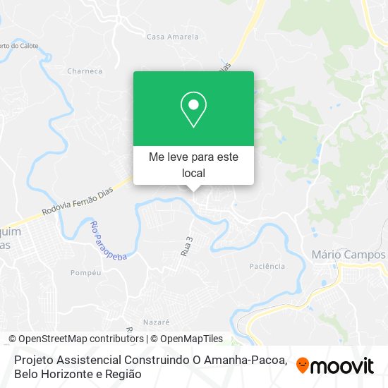 Projeto Assistencial Construindo O Amanha-Pacoa mapa