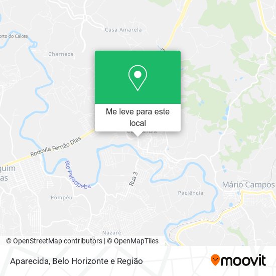 Aparecida mapa