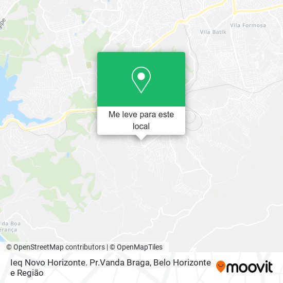 Ieq Novo Horizonte. Pr.Vanda Braga mapa