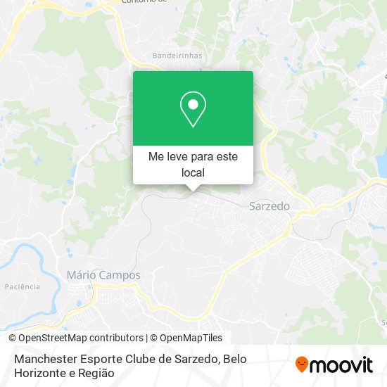 Manchester Esporte Clube de Sarzedo mapa