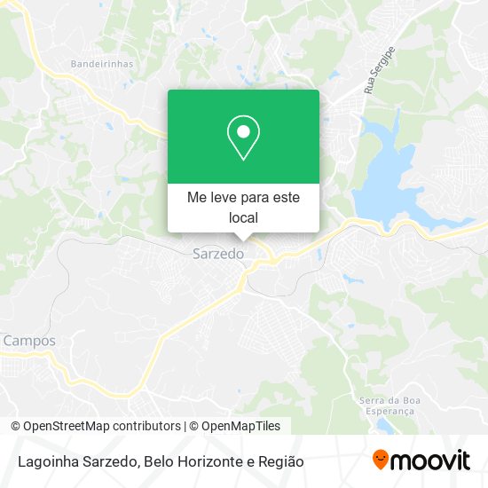 Lagoinha Sarzedo mapa