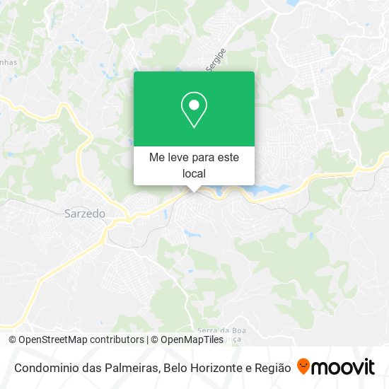 Condominio das Palmeiras mapa