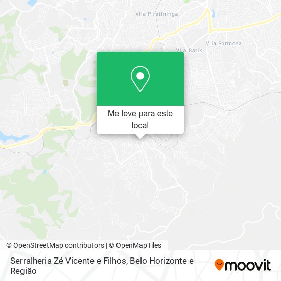 Serralheria Zé Vicente e Filhos mapa