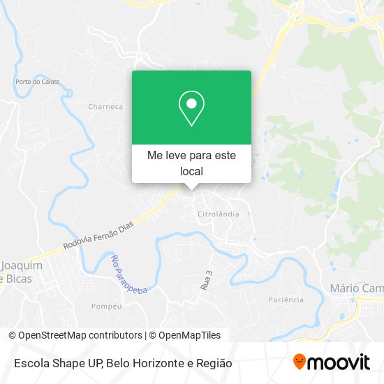 Escola Shape UP mapa