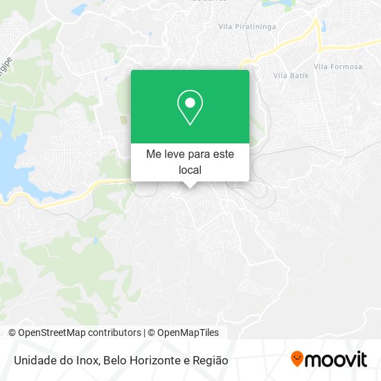 Unidade do Inox mapa