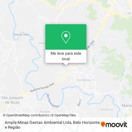 Ampla Minas Gestao Ambiental Ltda mapa