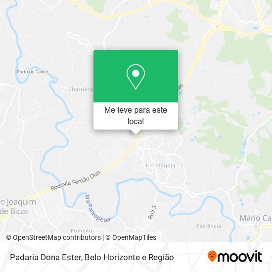 Padaria Dona Ester mapa