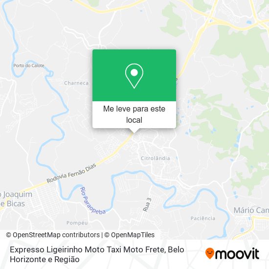 Expresso Ligeirinho Moto Taxi Moto Frete mapa