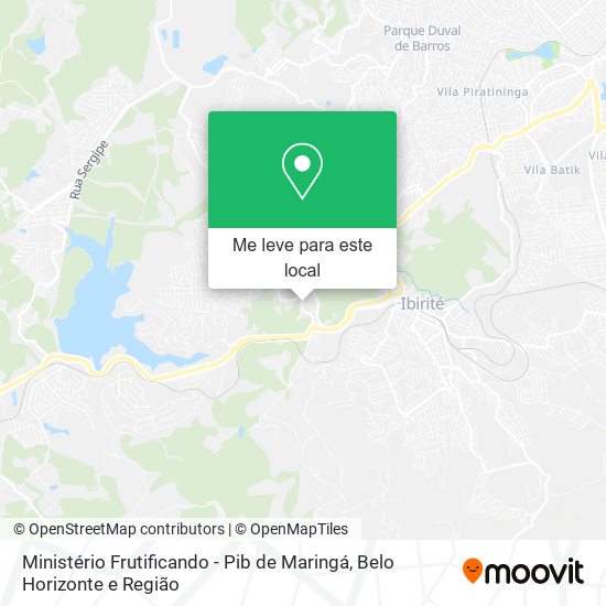 Ministério Frutificando - Pib de Maringá mapa