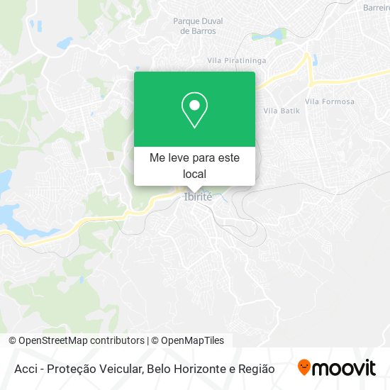 Acci - Proteção Veicular mapa