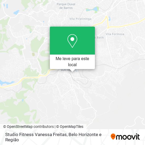 Studio Fitness Vanessa Freitas mapa