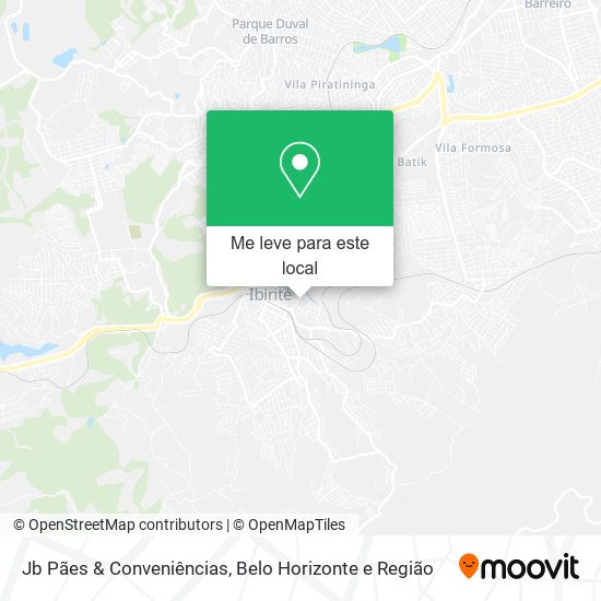 Jb Pães & Conveniências mapa
