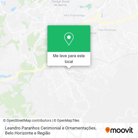 Leandro Paranhos Cerimonial e Ornamentações mapa