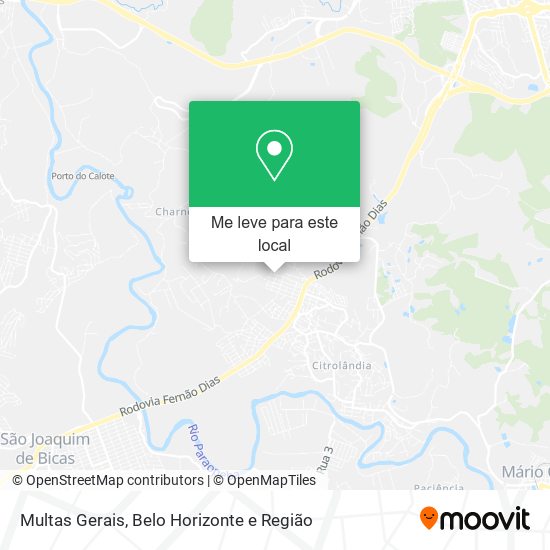 Multas Gerais mapa