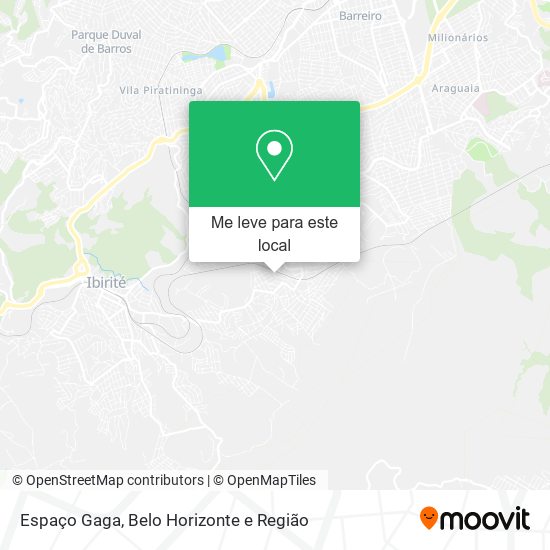 Espaço Gaga mapa