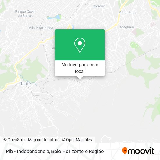 Pib - Independência mapa